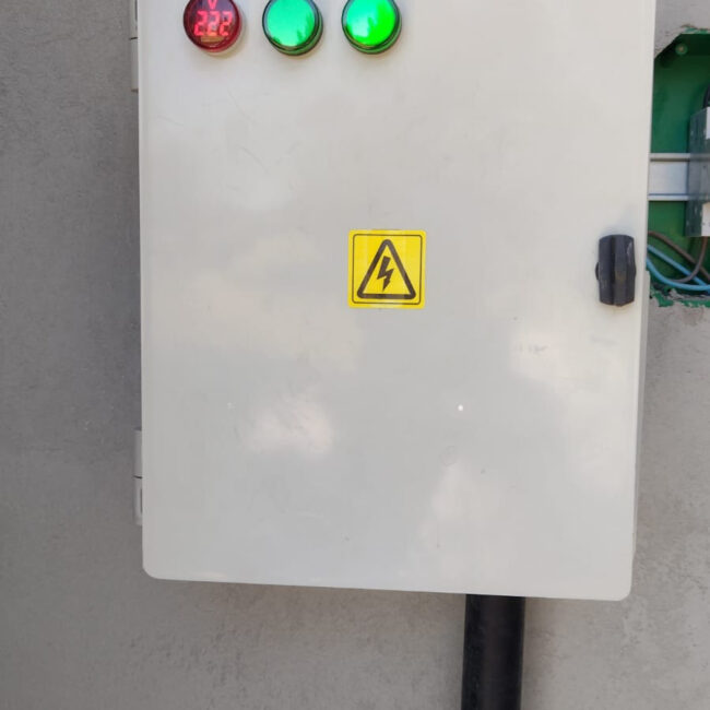Equipamiento de sistema de riego instalado por Verdessa.