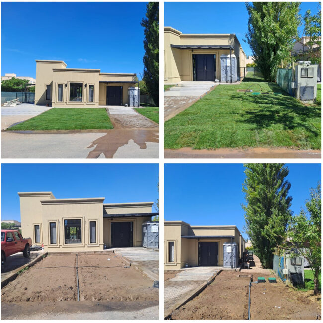 Antes y después Espacio verde residencial desarrollado por Verdessa.